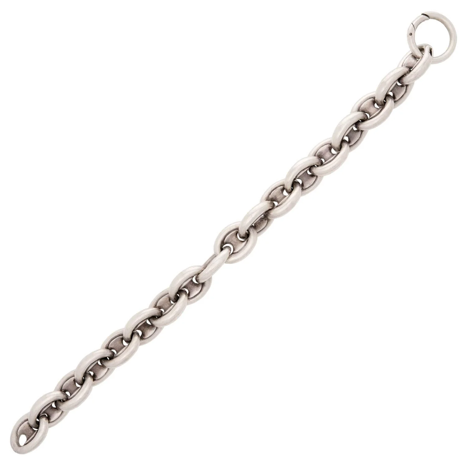 Victorian Sterling Silver "Gucci Link" Bracelet - Image 2