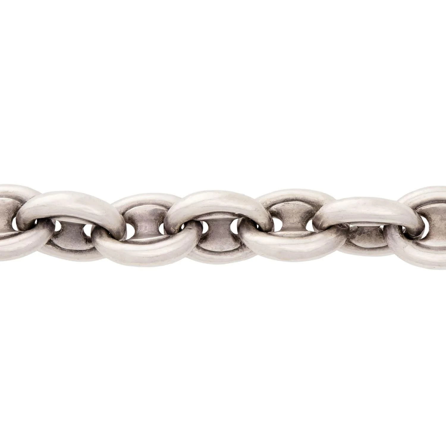 Victorian Sterling Silver "Gucci Link" Bracelet - Image 5