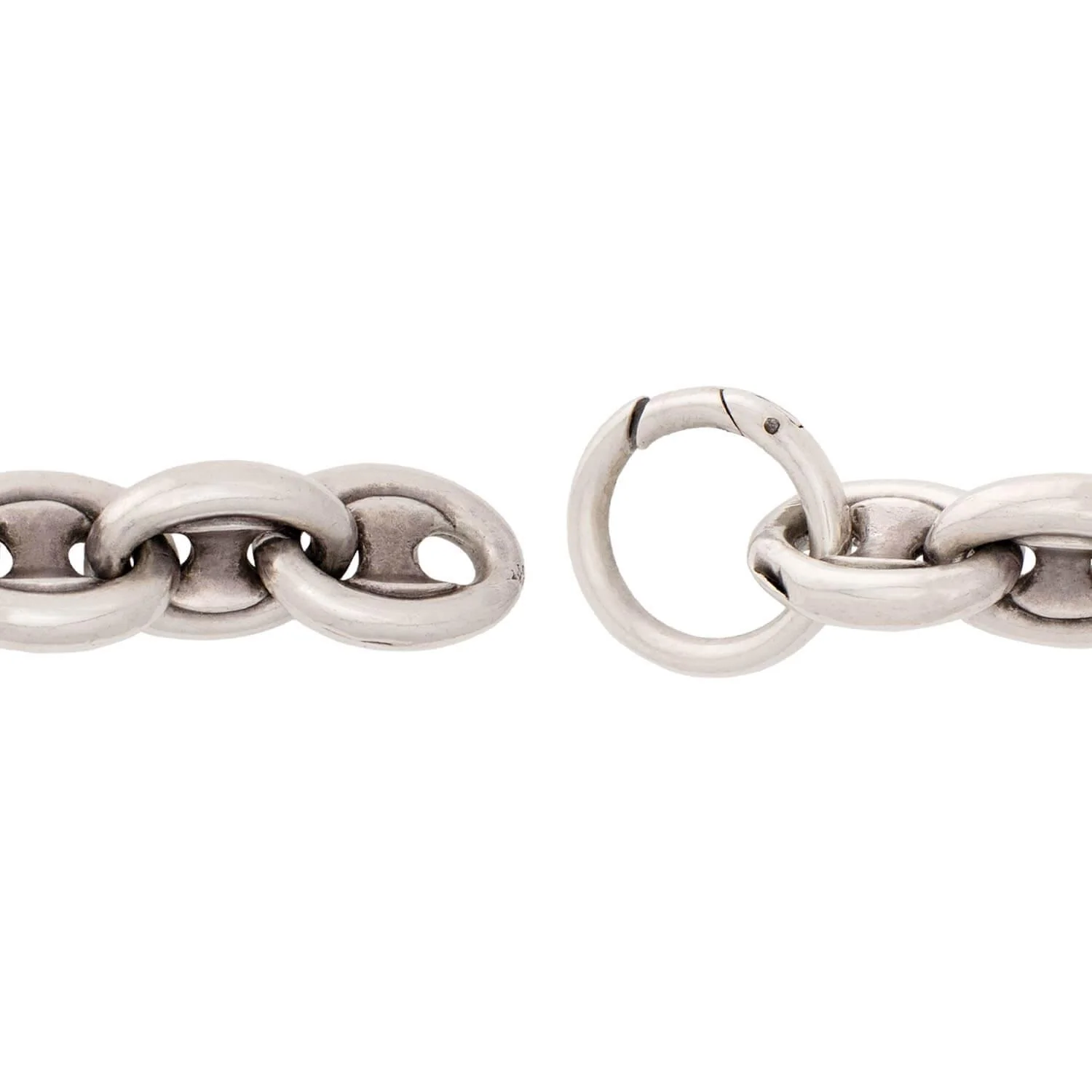 Victorian Sterling Silver "Gucci Link" Bracelet - Image 6