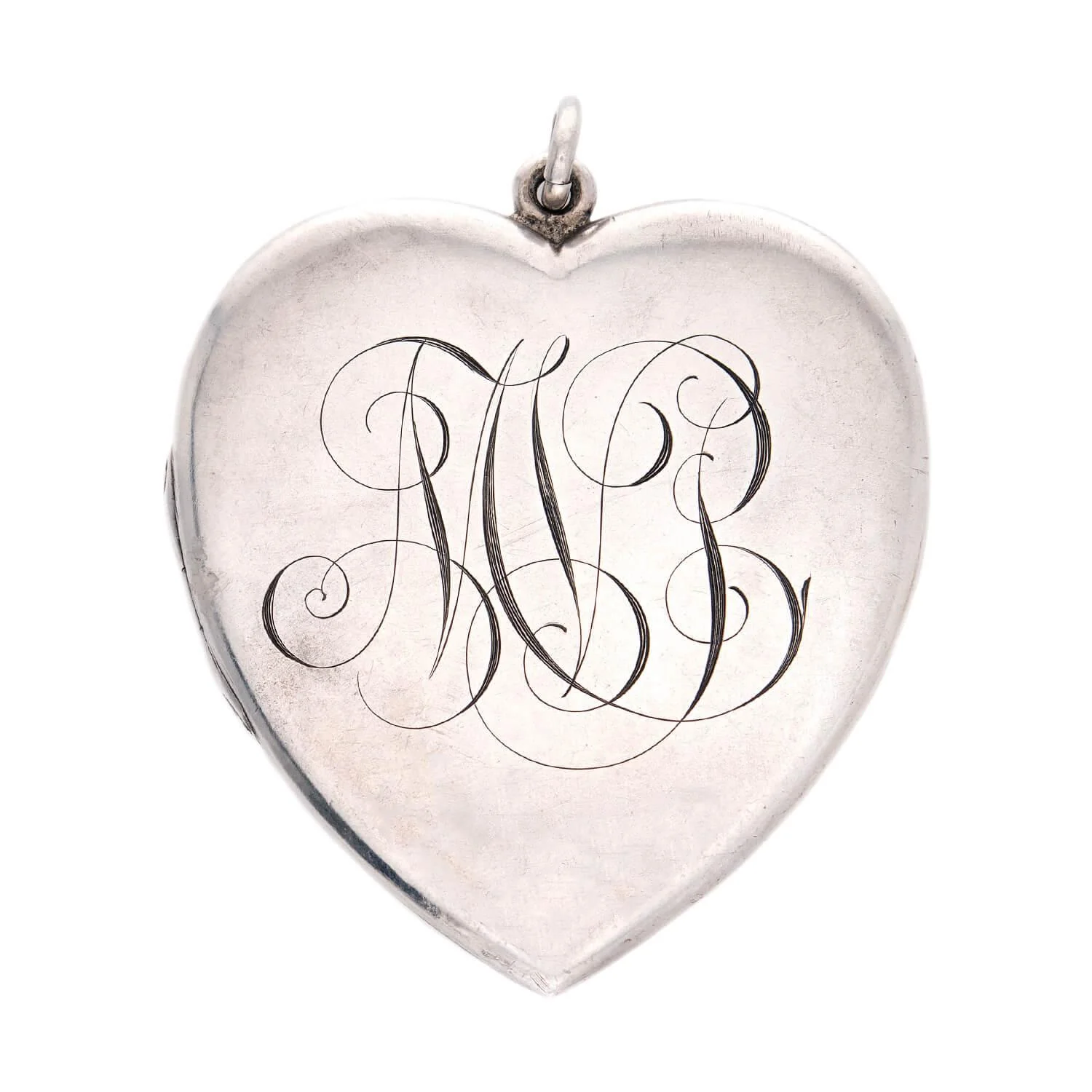 Victorian Sterling Silver Heart-Motif Locket