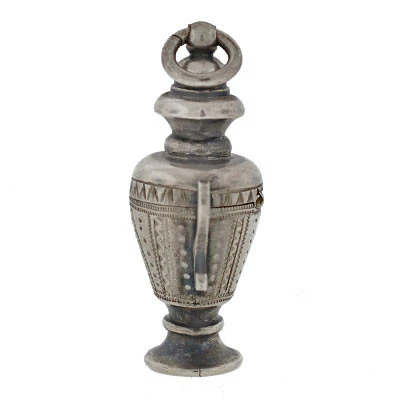 Victorian Sterling Silver Memory Urn Pendant - Image 5