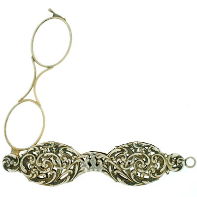 UNGER BROS. Victorian Sterling Silver Lorgnette - Image 4
