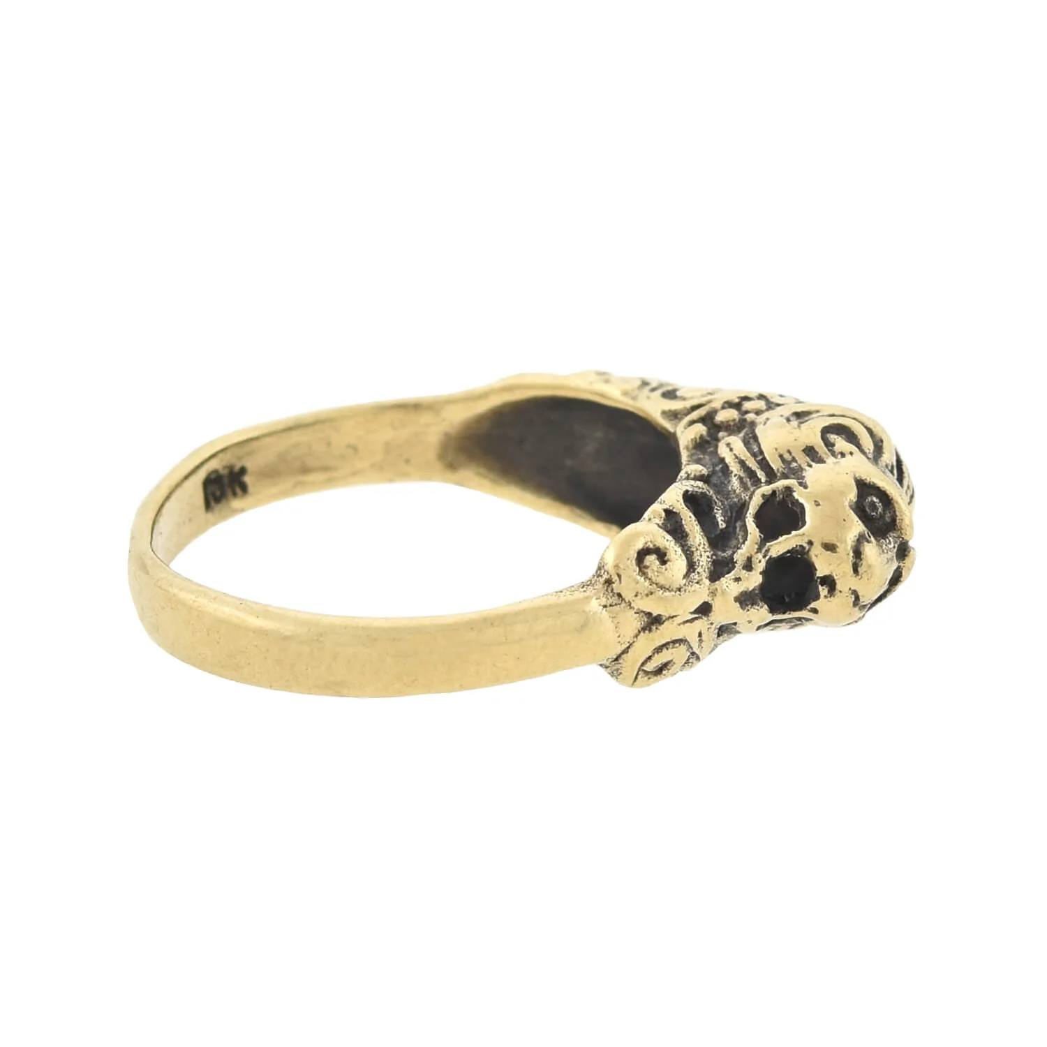 Vintage 10kt Lion's Head Figural Ring - Image 4
