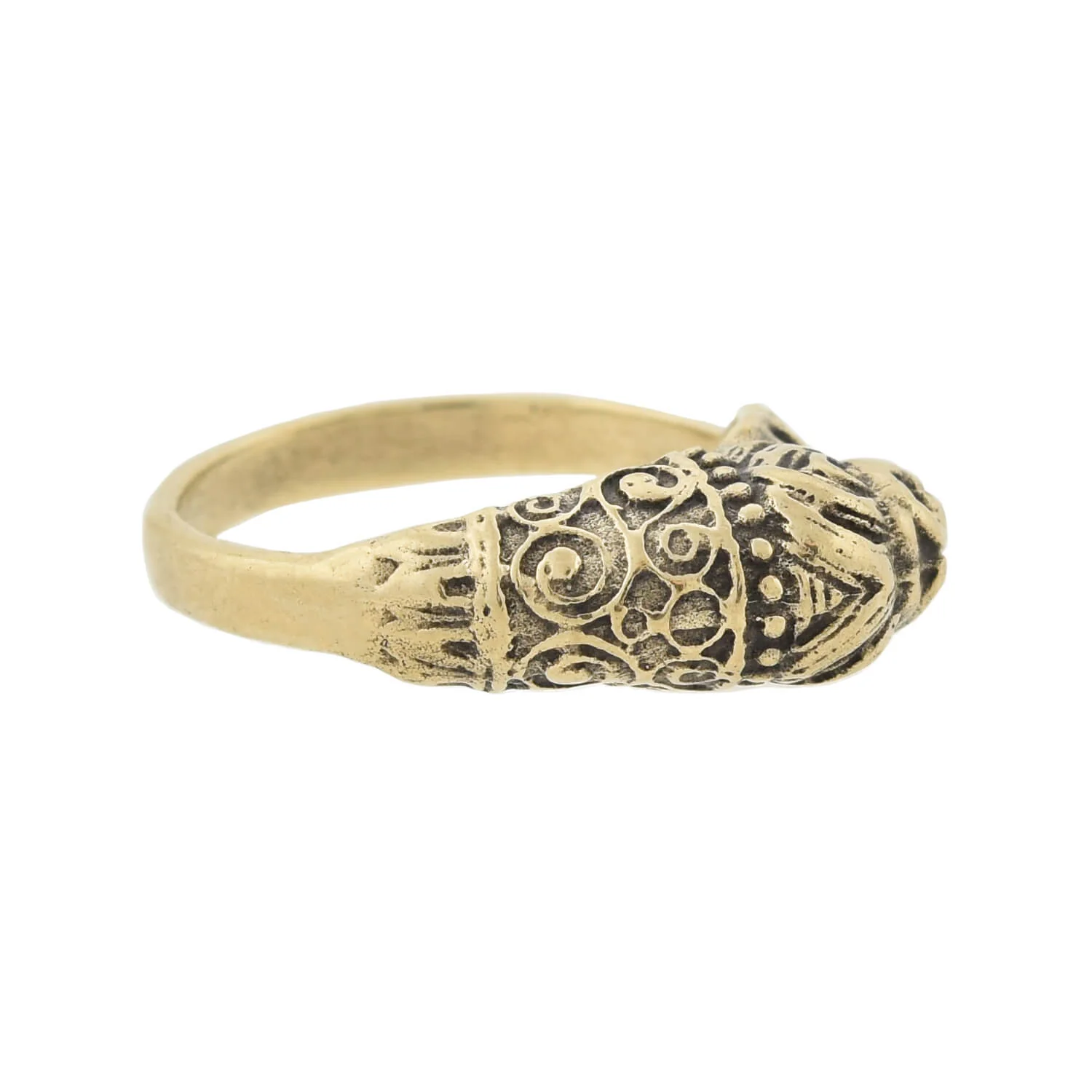 Vintage 10kt Lion's Head Figural Ring - Image 5