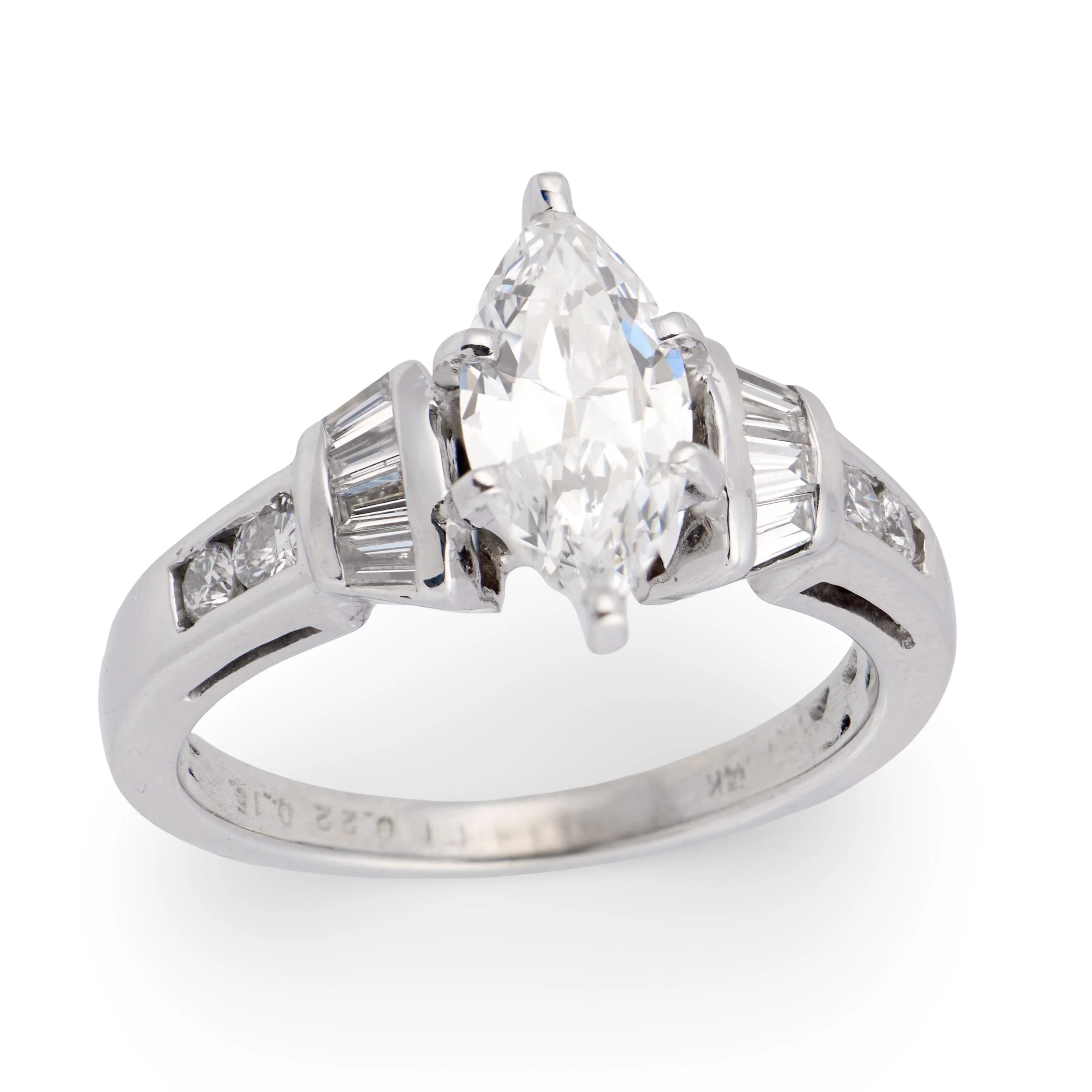 Vintage 14k Diamond Engagement Ring .80ct