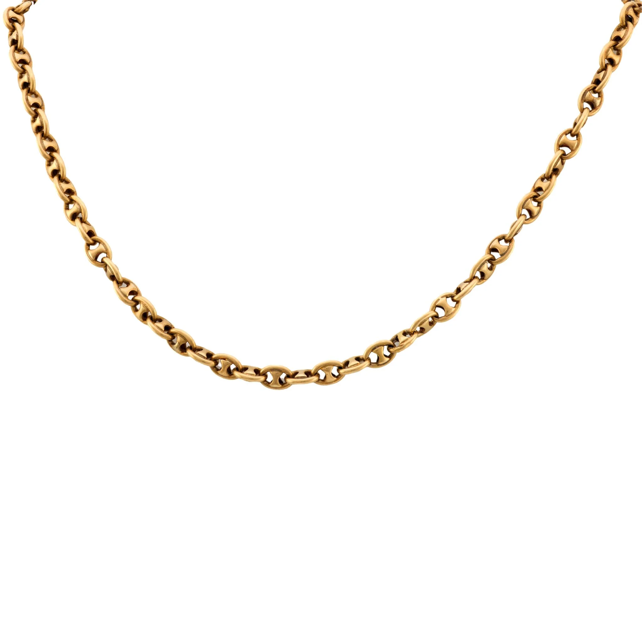 Vintage 14k "Gucci" Link Necklace 17.5 DWT - Image 2