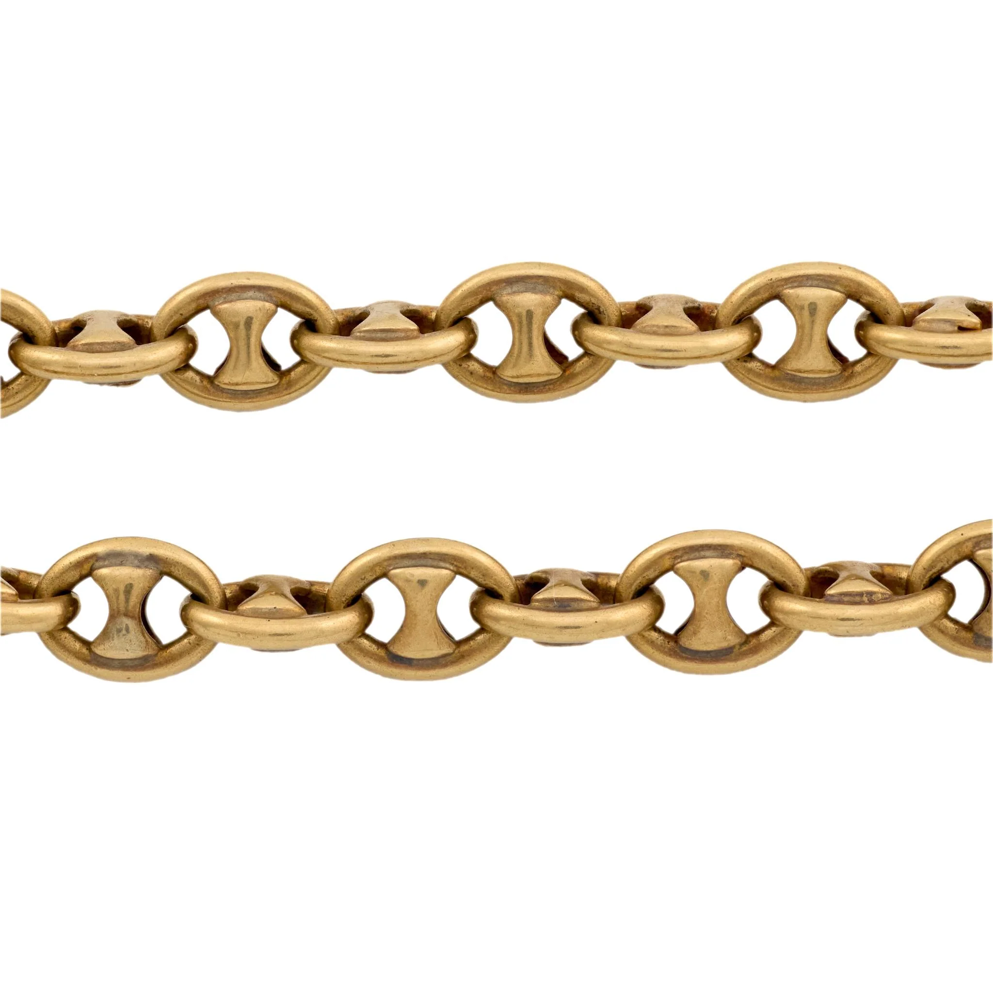 Vintage 14k "Gucci" Link Necklace 17.5 DWT - Image 3