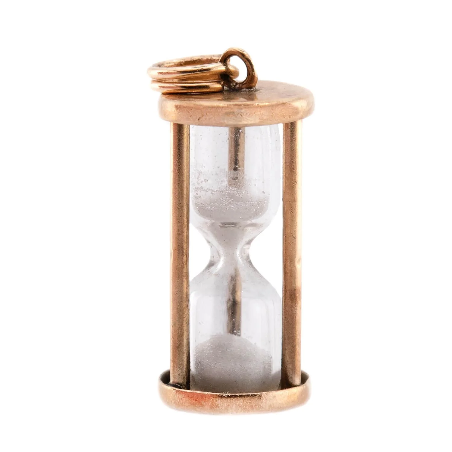 Vintage 14k Hourglass Pendant/Charm - Image 3