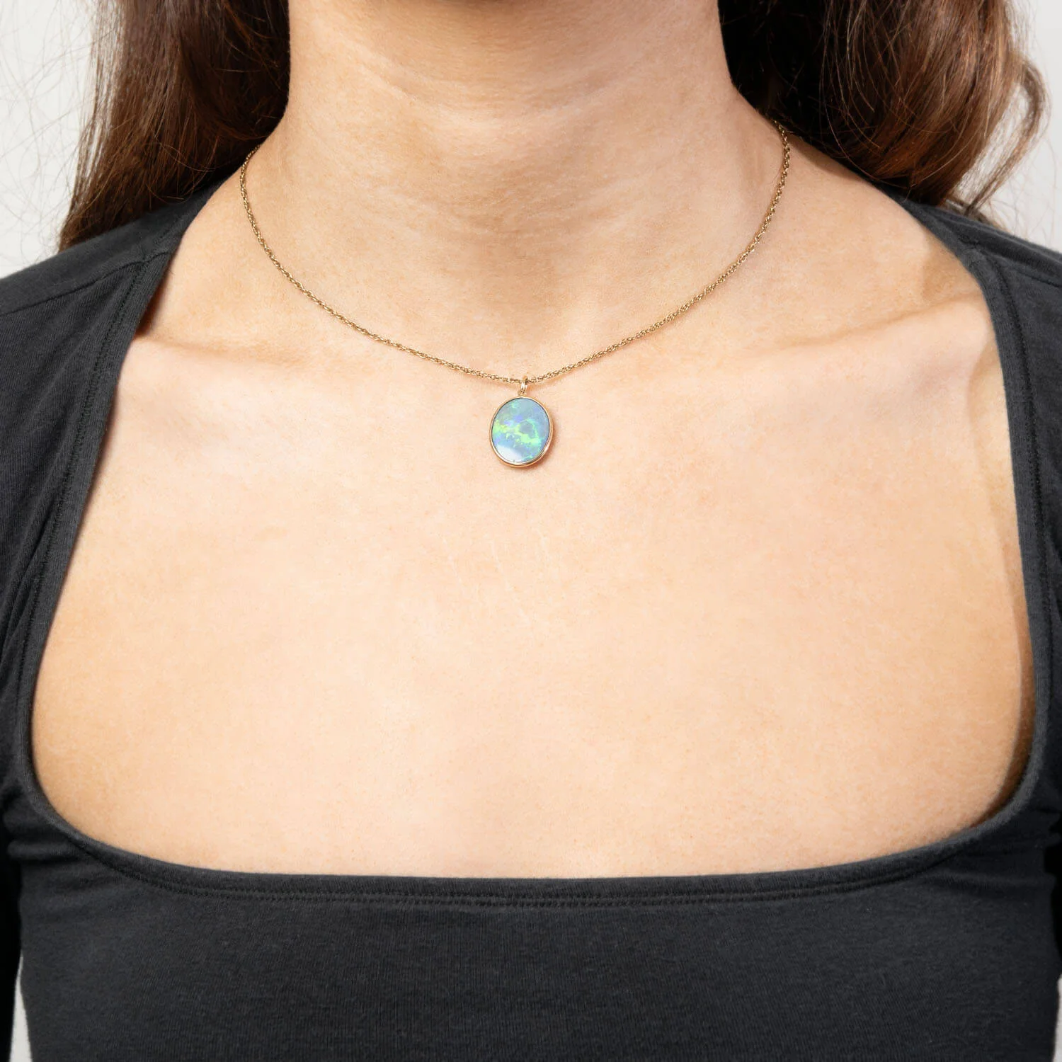 Vintage 14k Opal Pendant/Charm - Image 4