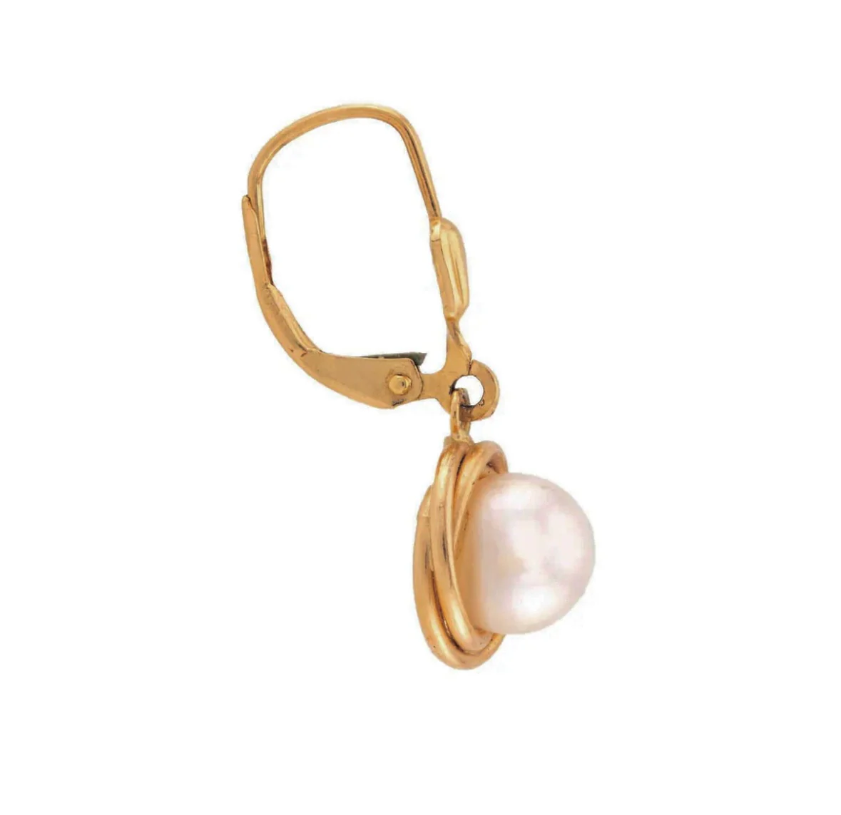Vintage 14k Pearl Dangle Earrings - Image 2