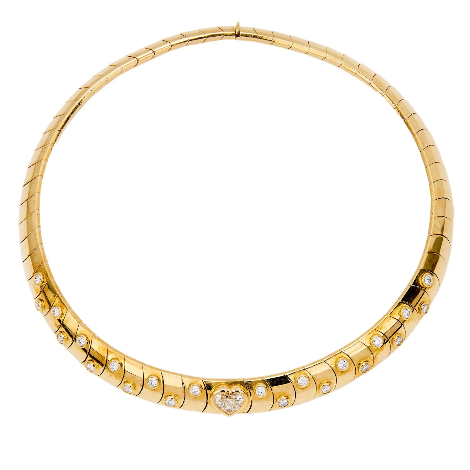 Vintage 18k Diamond Collar Necklace 62.5 DWT