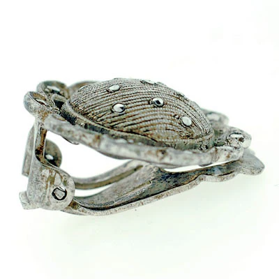 FAHRNER Vintage Sterling & Marcasite Pin & Earring Set - Image 4