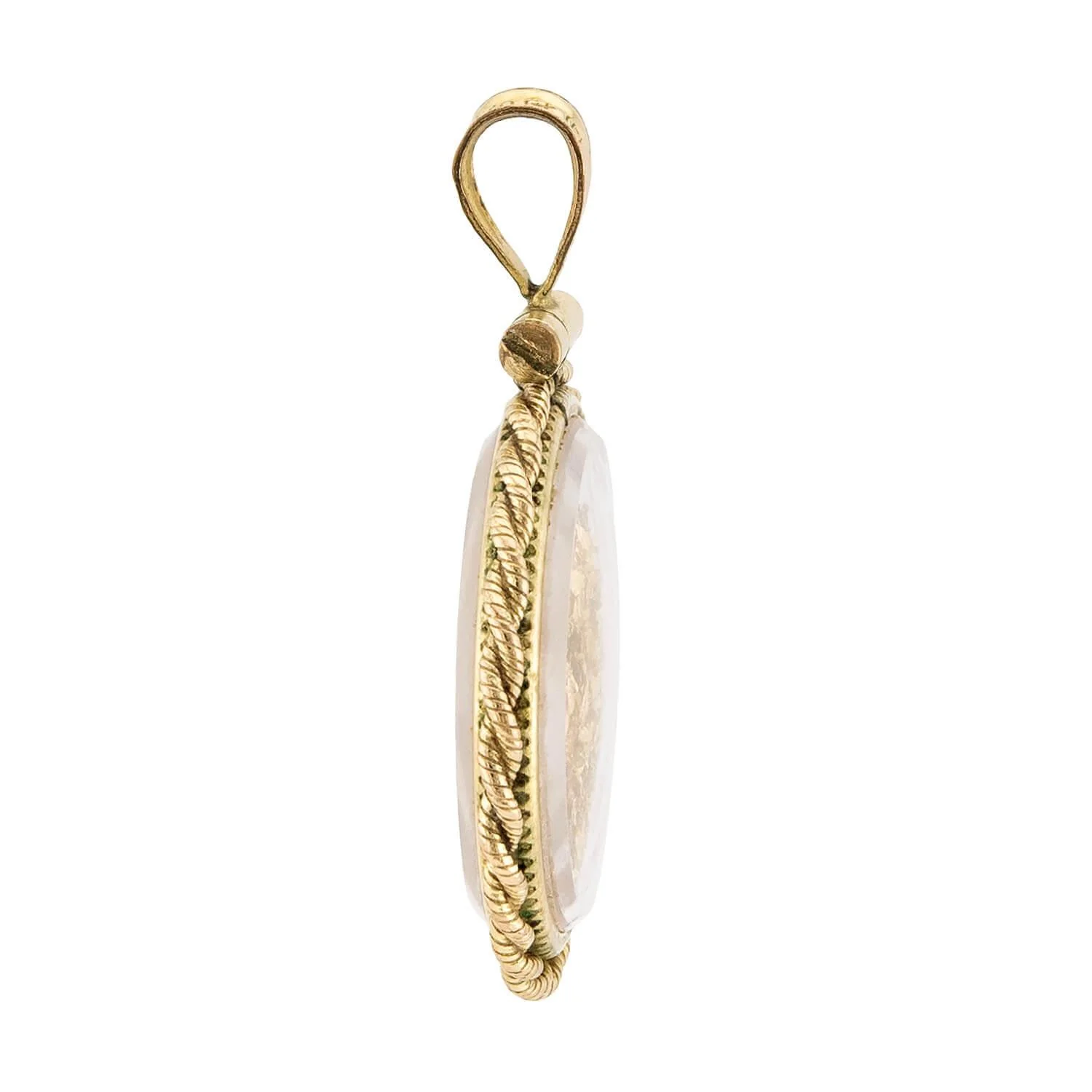 Vintage Gold-Filled "Gold Dust" Pendant/Charm - Image 2