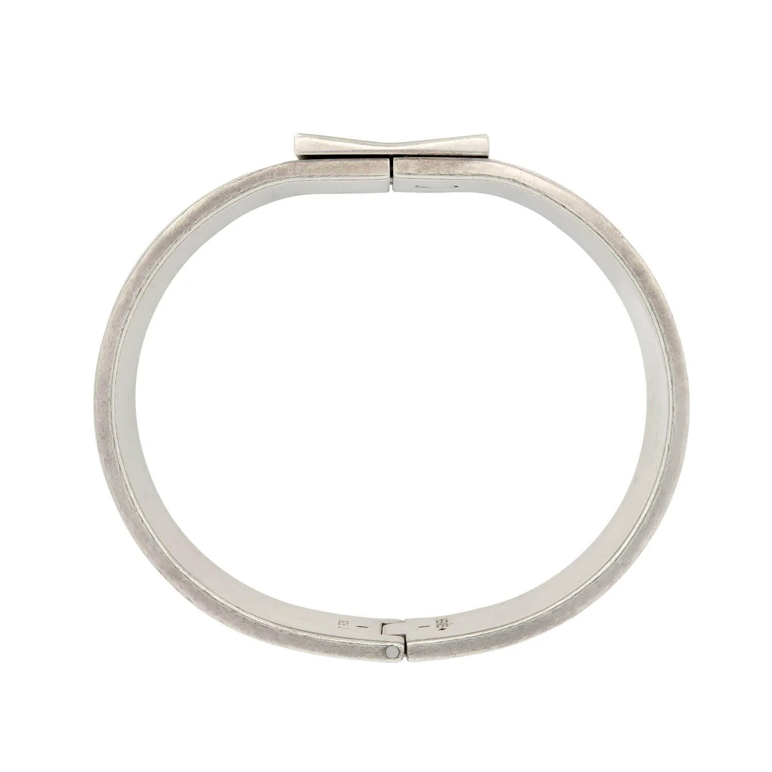 Vintage Hermes Sterling Silver Enamel "Clic Clac" Bracelet - Image 3