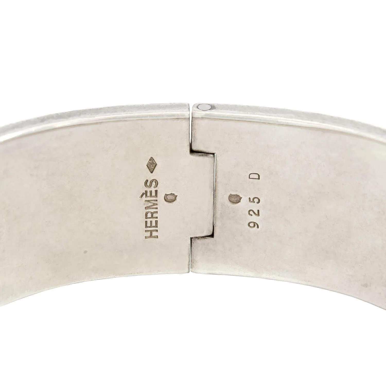 Vintage Hermes Sterling Silver Enamel "Clic Clac" Bracelet - Image 6