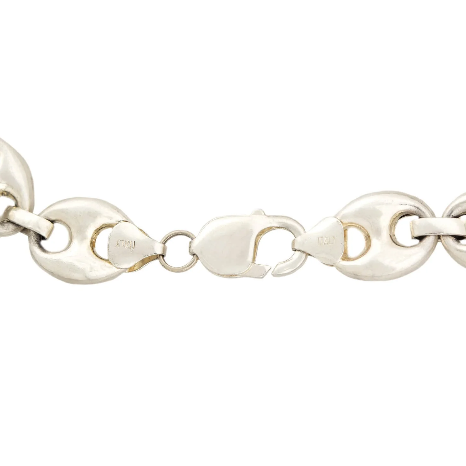 Vintage Italian Sterling Silver Gucci Link Necklace - Image 5