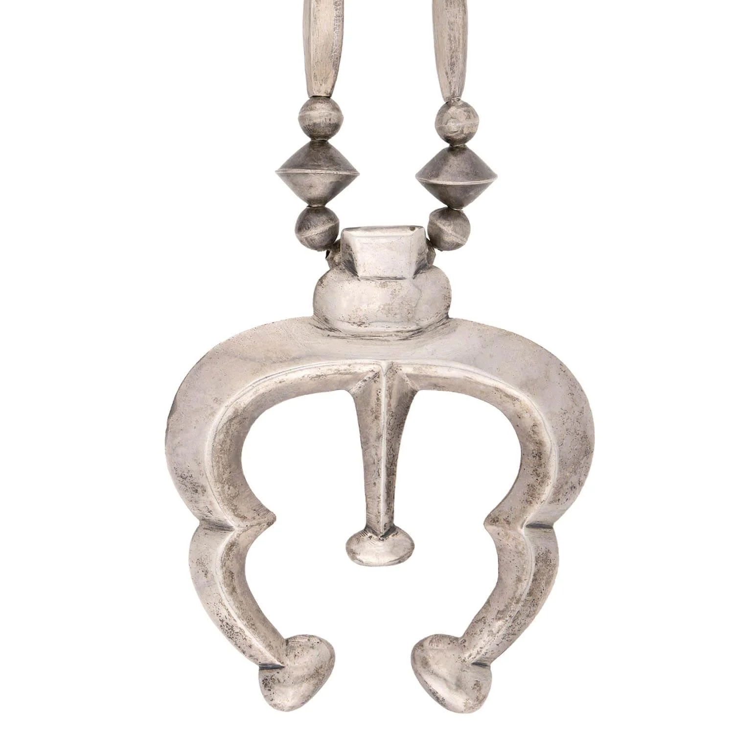 Vintage Native American Sterling Silver Statement Necklace