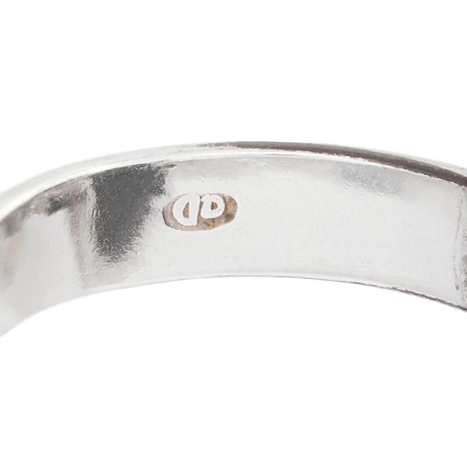 Vintage Polish Sterling Silver Baltic Amber Ring - Image 7