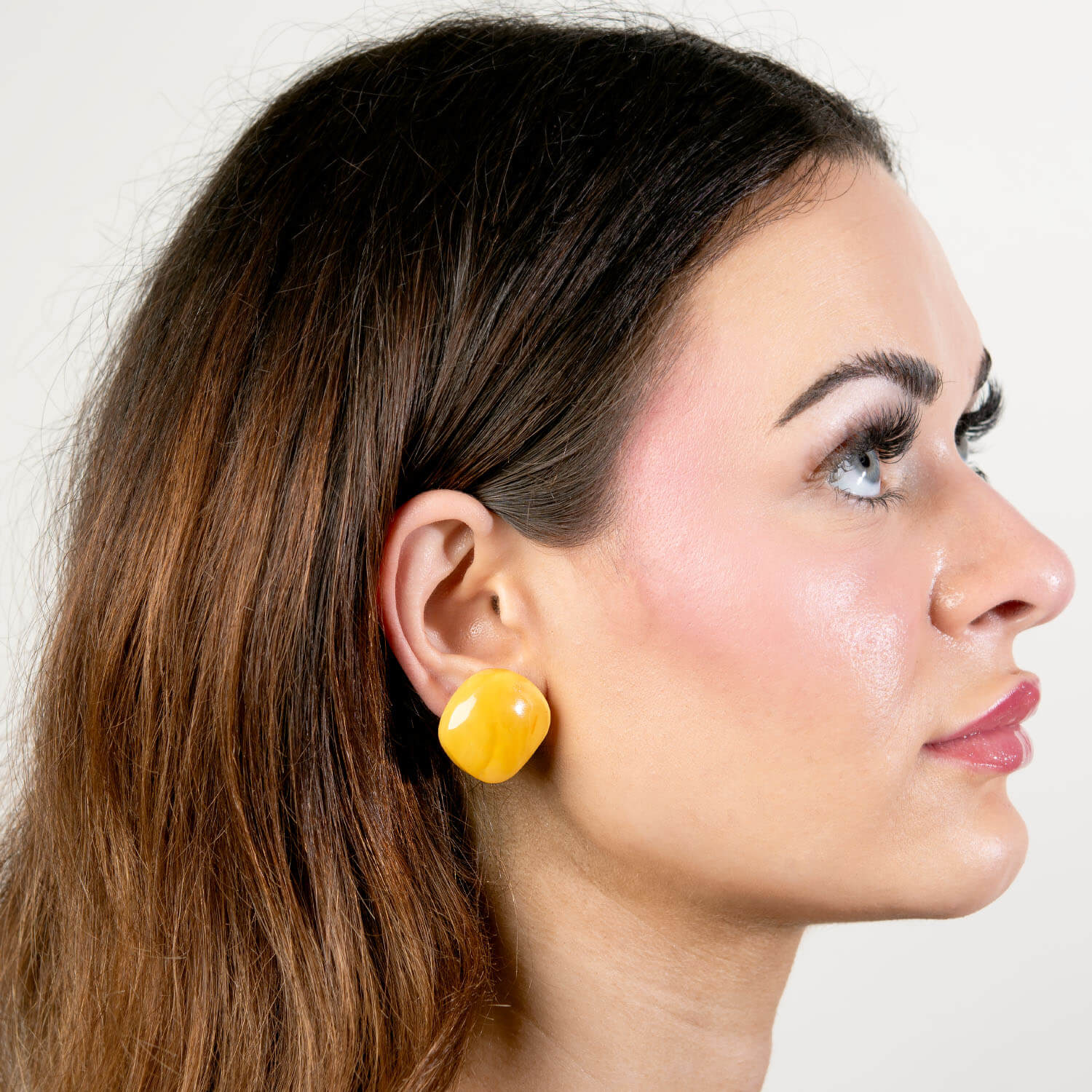 Vintage Sterling Silver Butterscotch Baltic Amber Earrings - Image 5